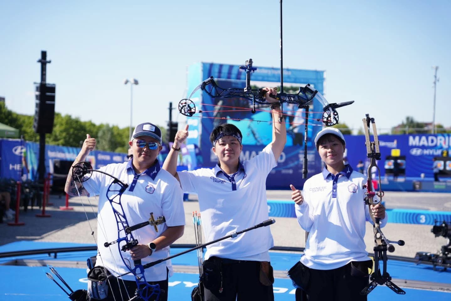 賀！本校射箭隊參加2025世界盃射箭賽第四站-馬德里 榮獲複合弓女子團體金牌佳績 !!